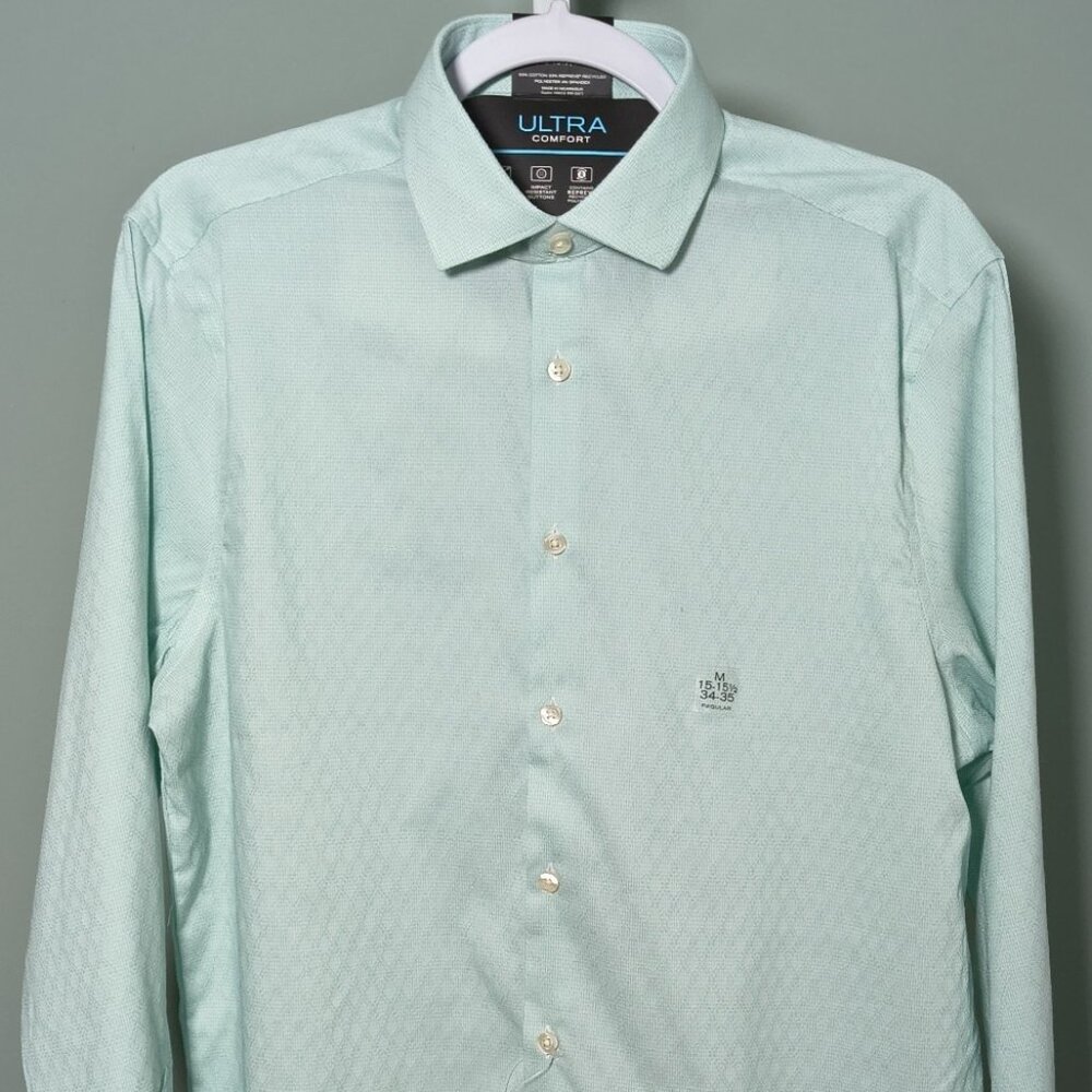 J. Ferrar Ultra Comfort Men's Regular Fit Long Sleeve Dress Shirt 15-15.5 34-35